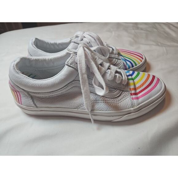 Vans x Flour Shop Old Skool Rainbow Shoe Size Womens 7 - Picture 3 of 9